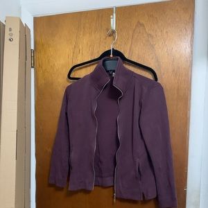 Purple zip up
